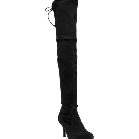 New Stuart Weitzman Tiemodel  Stretch Suede Boots - Picture 3 of 8